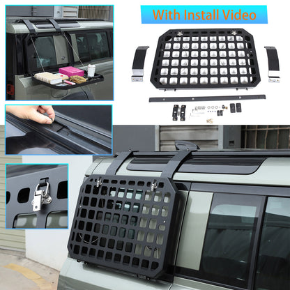 Right Side Molle Panel Trunk Shelf Storage Organizer for LR Defender 90 110 20+ 1