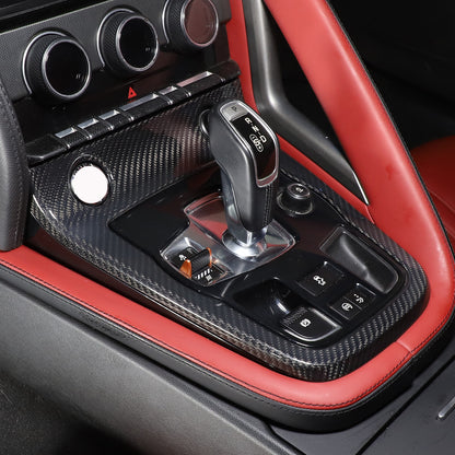 Real Carbon fiber Center Console Gear Shift Panel Trim for Jaguar F-type 13-22 6