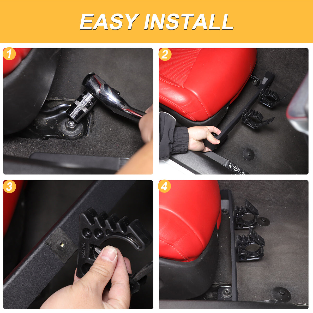 Passanger Side Under Seat Flashlight Holder Bracket Mount For Corvette C8 20-26 18