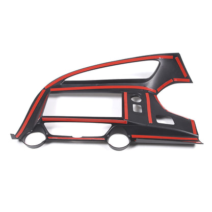 Matte Black AC Air Vent GPS Panel Trim Cover For C7 Corvette Z51 Z06 2014 14-19 10