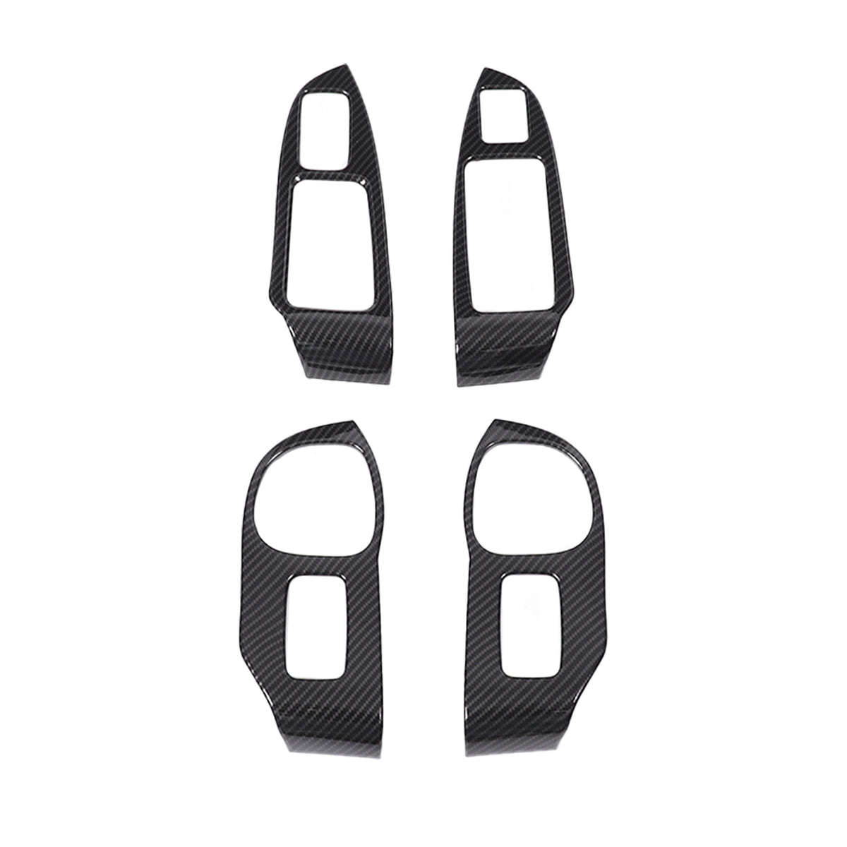 ABS Carbon Fiber Window Lift Switch Button Trim Frame For Honda Pilot 2003-2008 2