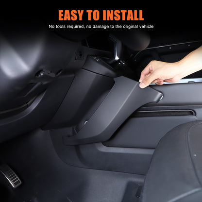 Matte Black ABS Center Console Knee Side Panel Trim For LR Defender L663 2025+ 21