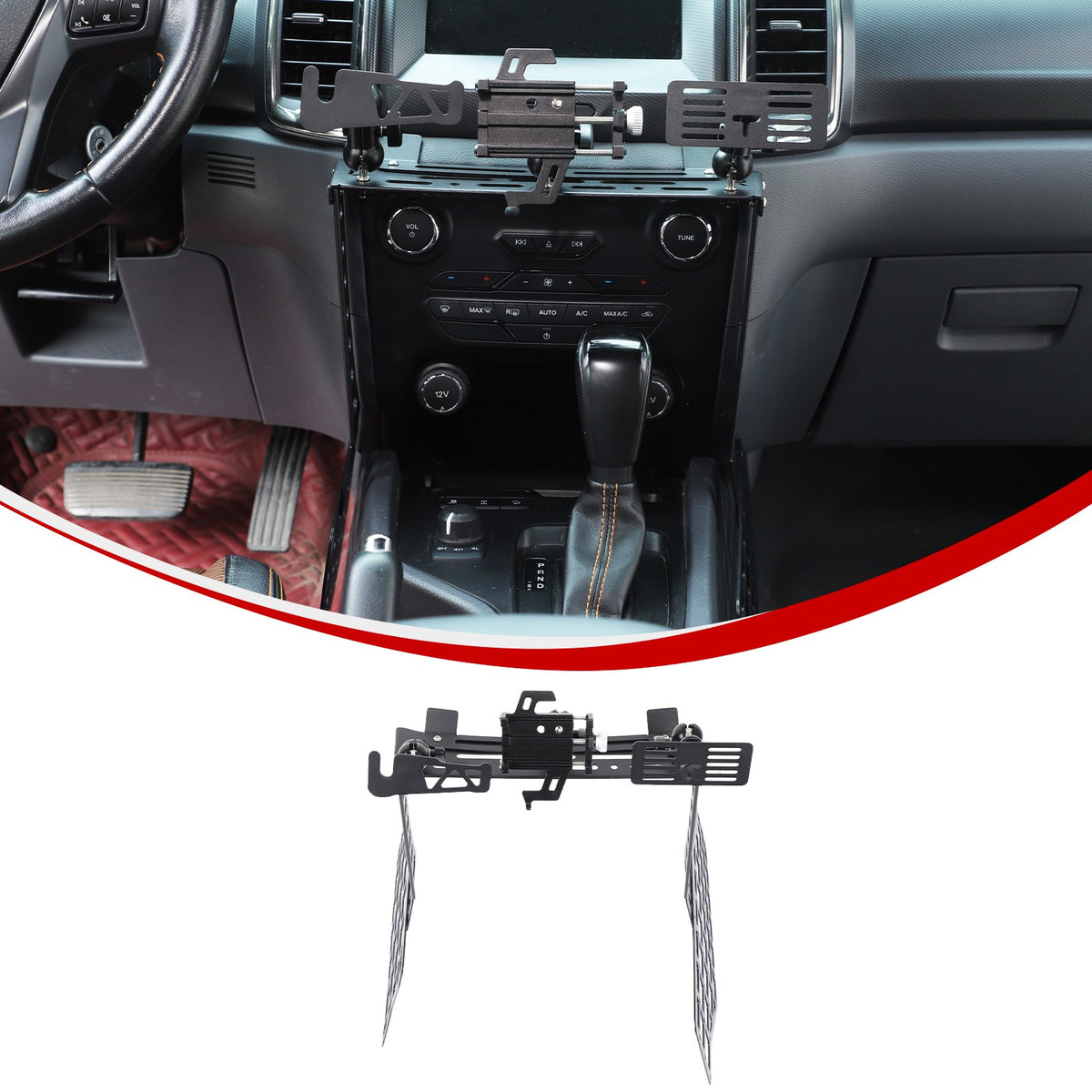 Off-Road Center Gear Shift Extension Platform For Ford Ranger T7 2015-2022 10