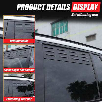 Aluminum Alloy Rear Window Louver Shutter Cover Trim For BMW X3 G01 2018+ 16