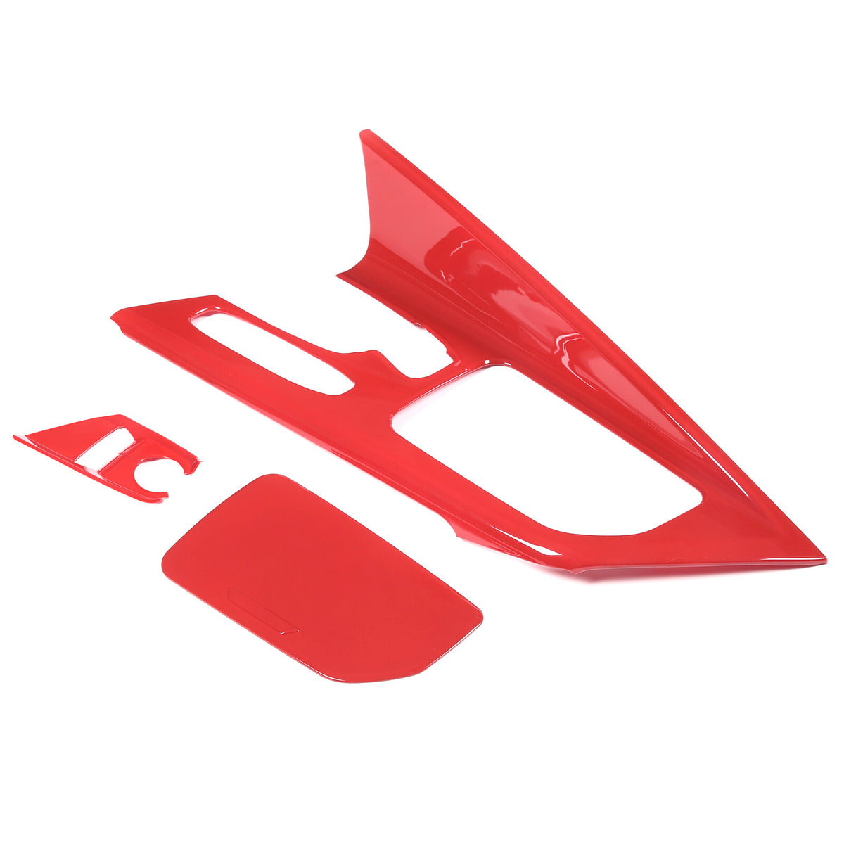 Red Full Interior Set Dash Panel Decor Cover Trim Kit For Corvette C8 2020-25 - Variants 11-15 47
