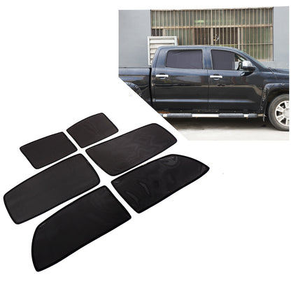 Black Window Screen Sun Shade Mesh Cover Windshield for Toyota Tundra 2007-2021 13