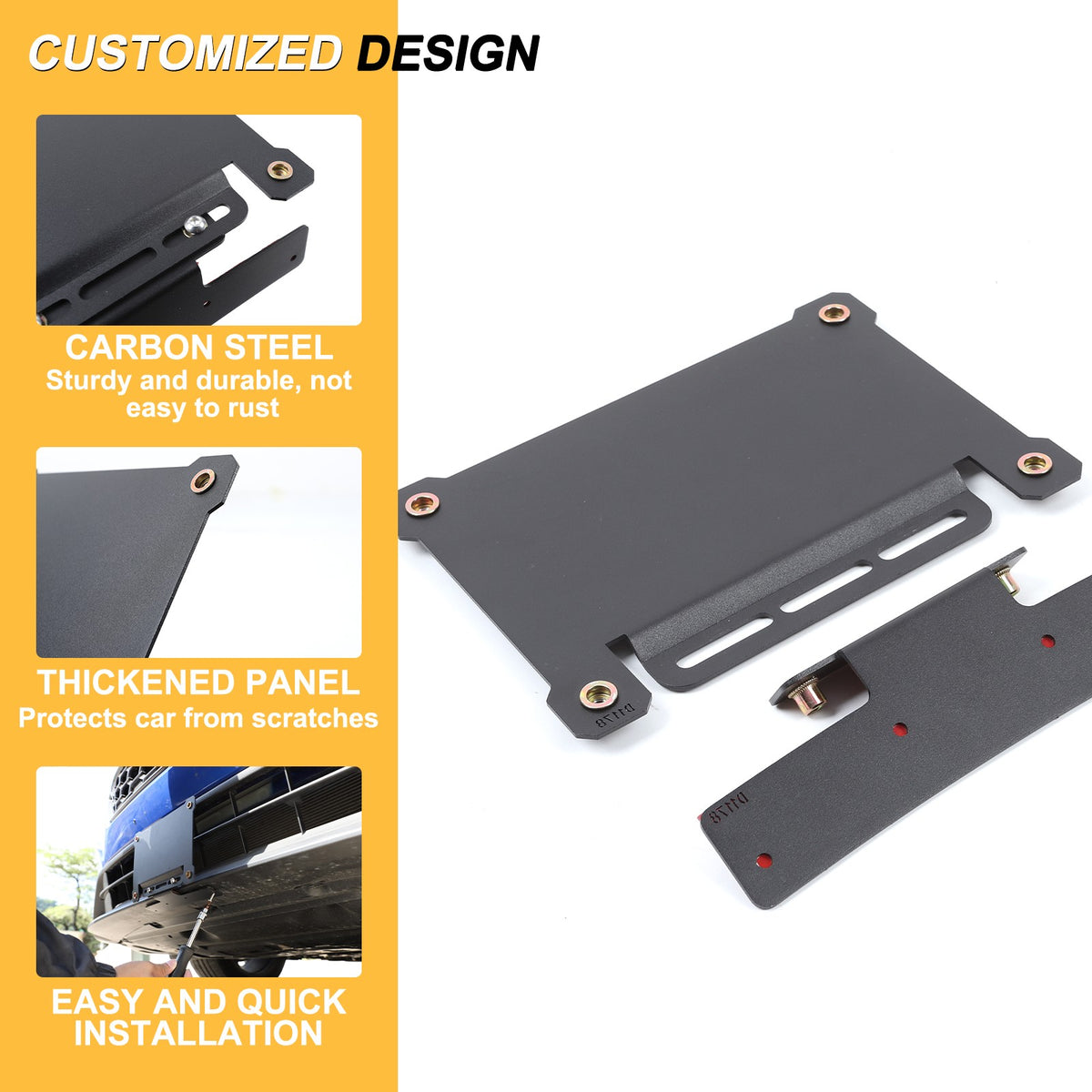 Carbon Steel Front License Plate Bracket For Subaru WRX 2022+ US Version US 8
