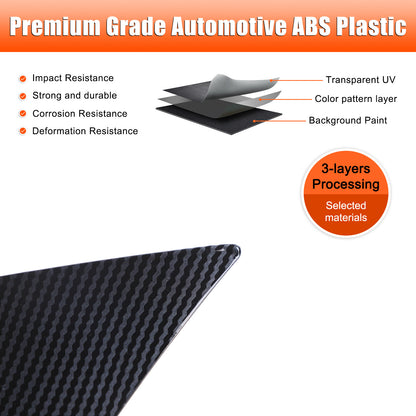 Carbon Fiber ABS Dashboard Instrument Trim For Toyota Grand Highlander 2024+ US 21