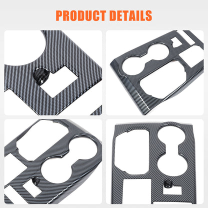 ABS Carbon Fiber Center gear shift trim cover for Toyota Highlander 2022-2024 18