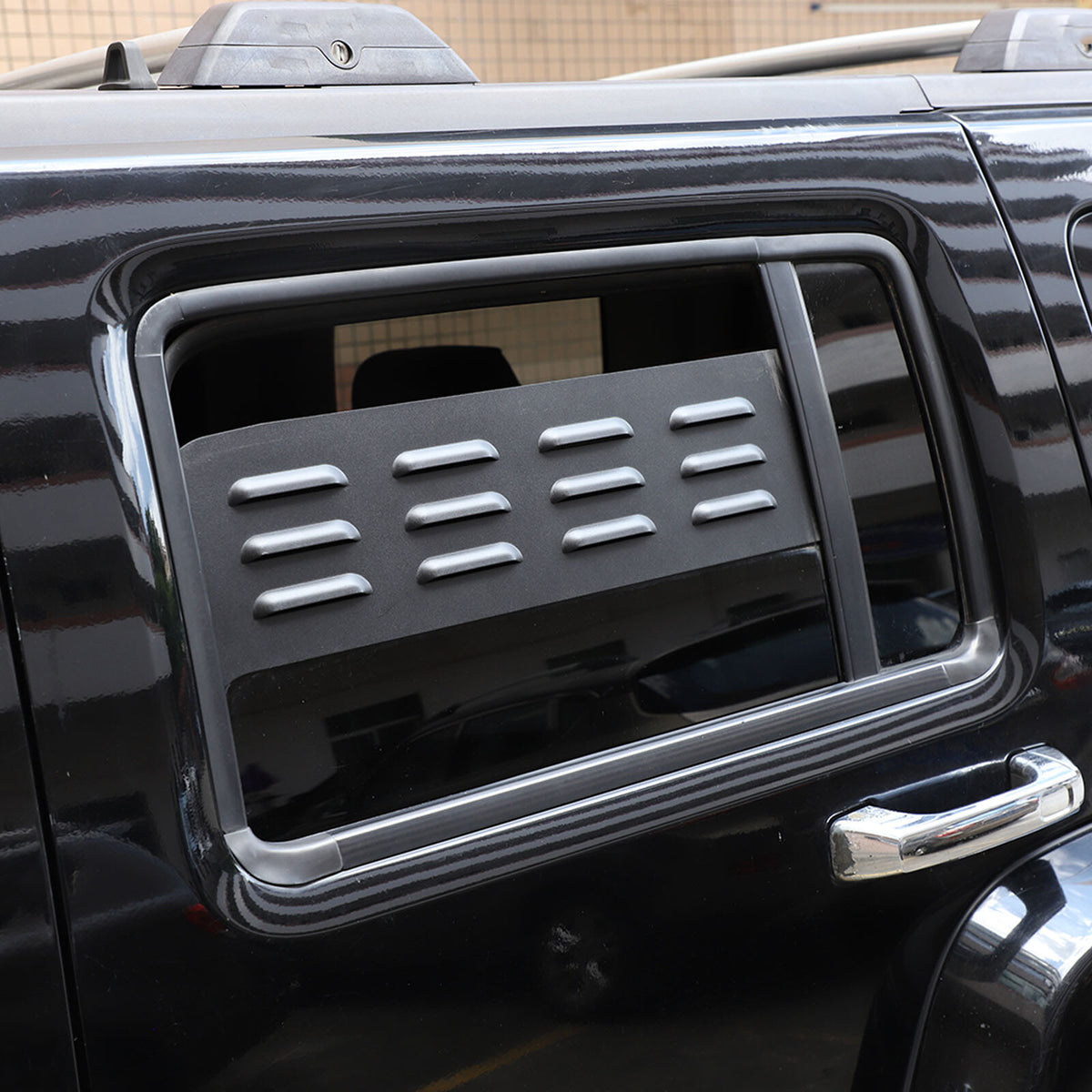 Black Aluminium Alloy Door Window Air Vents Screens For Hummer H3 2005-09 19