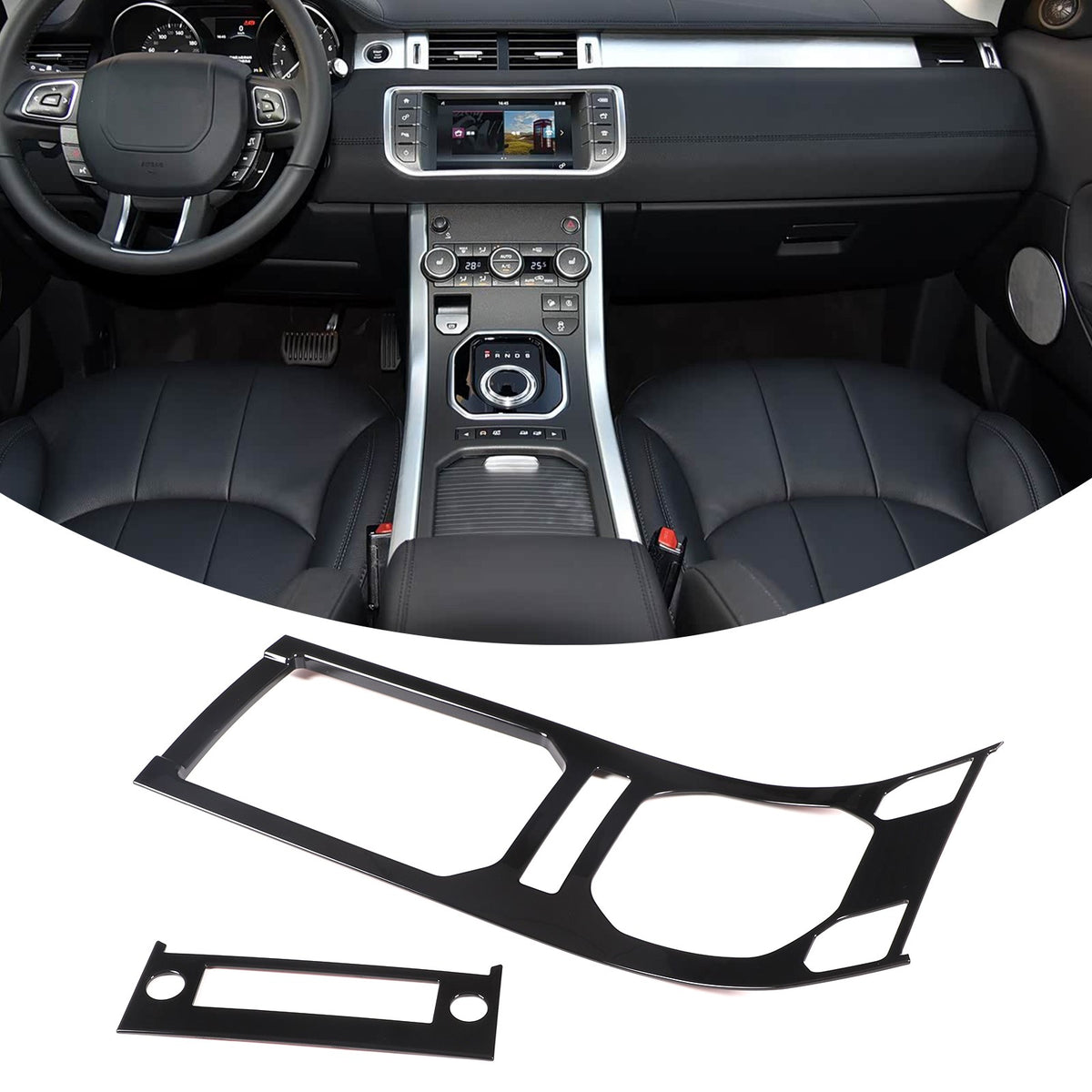 Glossy Piano Black Center Console Panel Trim For Land Rover Evoque L538 2012-18 2