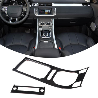 Glossy Piano Black Center Console Panel Trim For Land Rover Evoque L538 2012-18 2