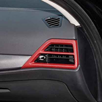 Red Real Carbon Fiber Side Air Vent Trim Cover For BMW 3 Series 2025+ 5