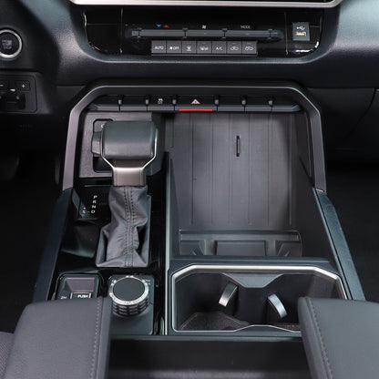 Matte Black ABS Center Console Frame Trim Cover For Tundra / Sequoia 2022-26 US 13