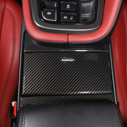 ABS Carbon Fiber Center Console Interior Trim Kit Set For Jaguar F-TYPE 2013-24 3