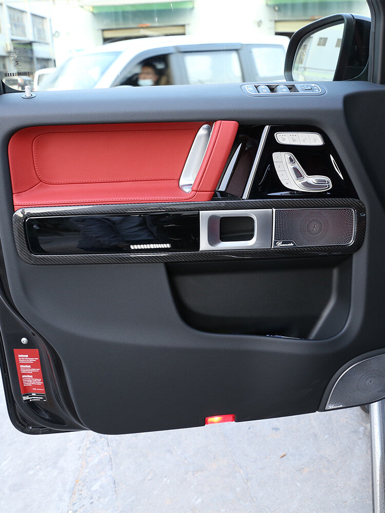 Carbon Fiber Inner Door Frame Trim Cover For Mercedes Benz G Class W463 19-20 3