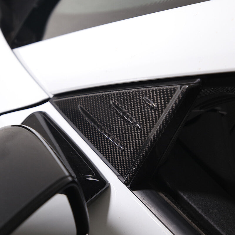 Real Carbon Window Triangle Cover Trim For Corvette C8 Stingray Z06 Z51 Exterior 1