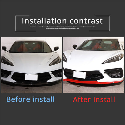 Red Full Interior Set Dash Panel Decor Cover Trim Kit For Corvette C8 2020-25 - Variants 16-20 63