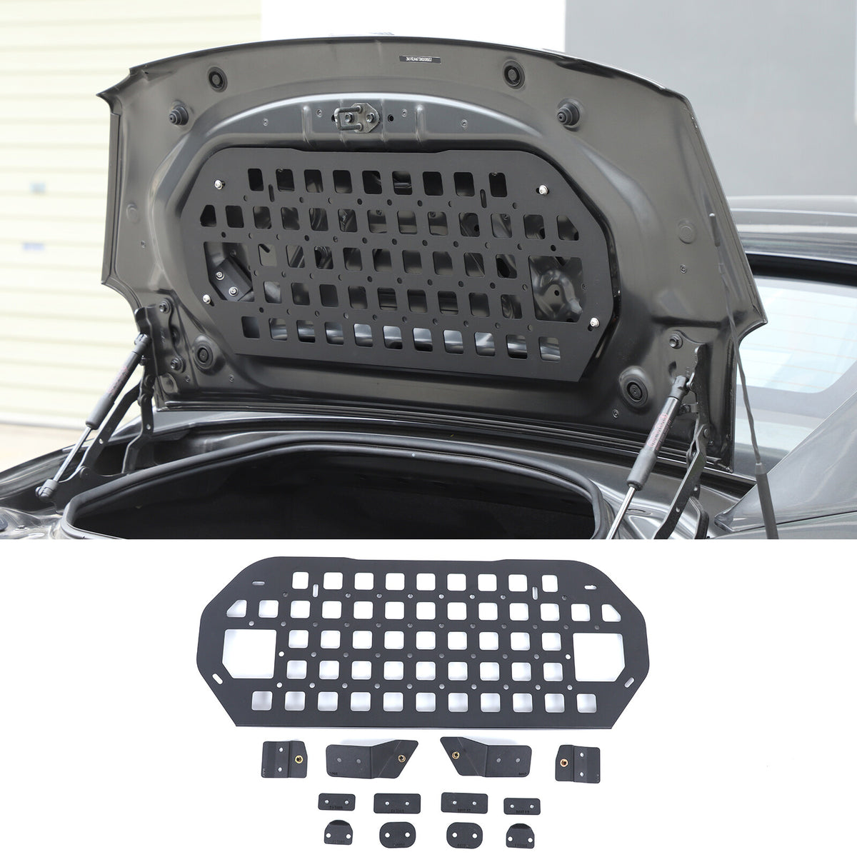 Tailgate Storage Panel Molle Panel Steel Cargo Shelf For Mazda MX-5 Miata 16-25 5