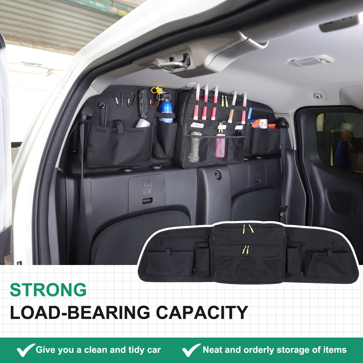 Rear Window Storage Bag Stowing Packet For Nissan Frontier 2022-24 1