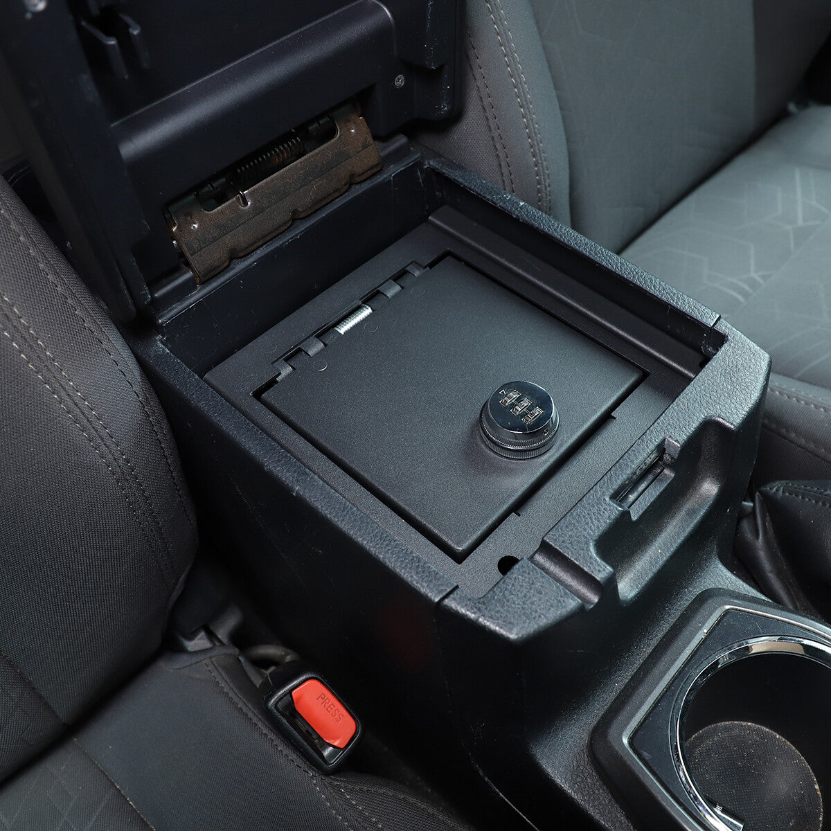 Center Console Safe Storage Box W/Lock For Toyota Tacoma 2016-2023 US 18