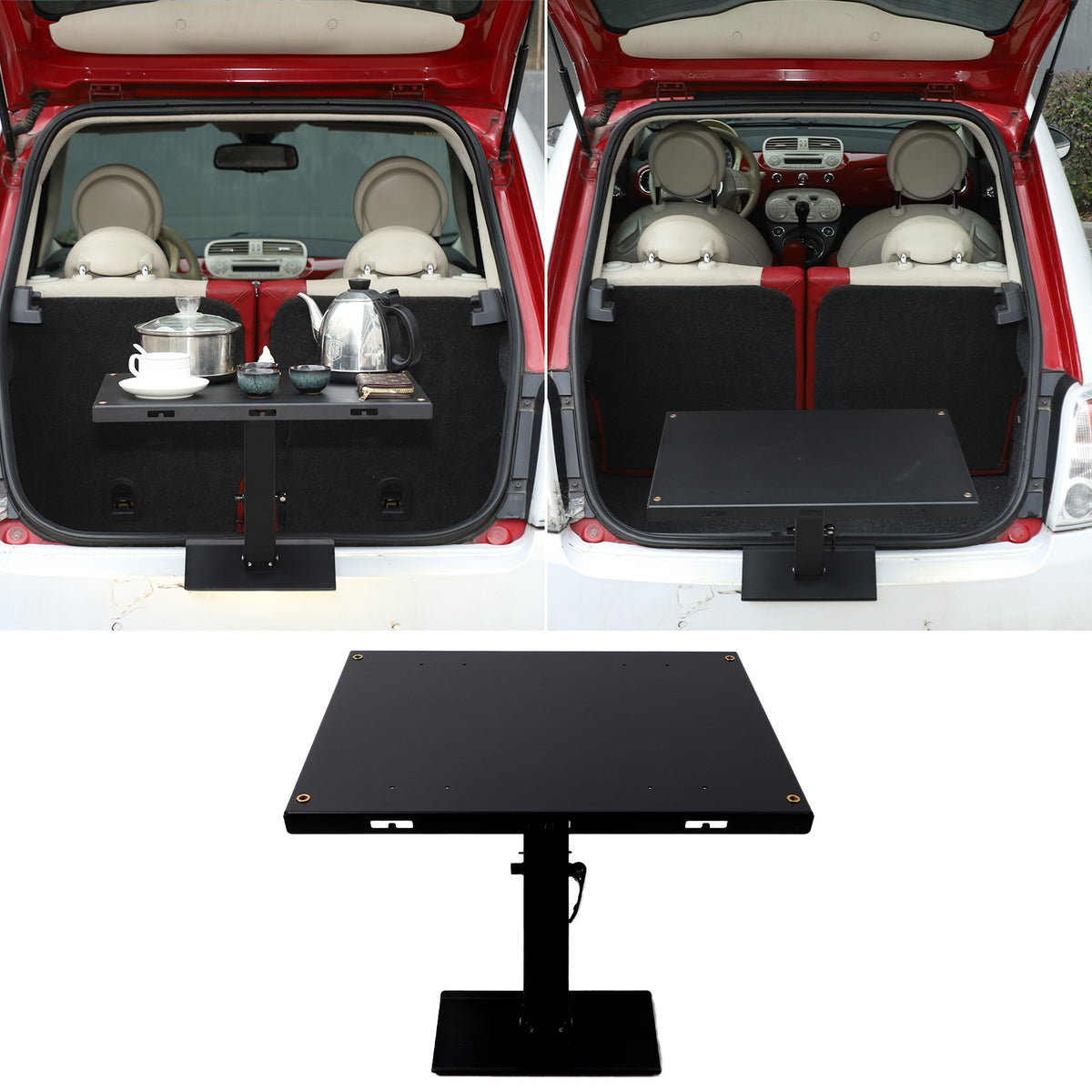 Car Camping Portable Trunk Lock Latch Table For Fiat 500 2009-2015 2