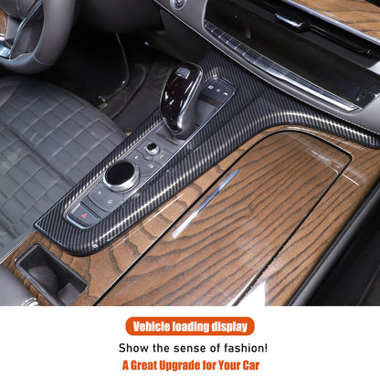 Carbon Fiber ABS Center Control Gear Trim Panel For Cadillac Escalade 21-23 US 13