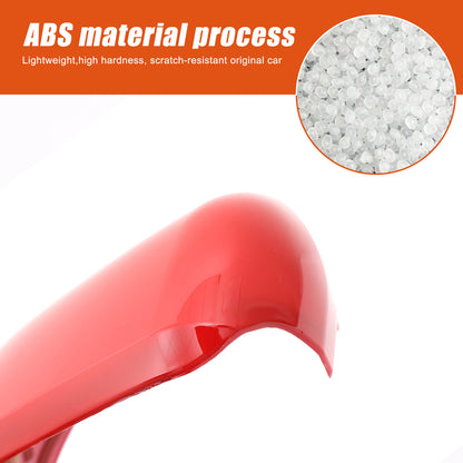 Red ABS Side Mirror Cover Trim with Turn Signal For Toyota Tundra/Sequoia 22+ US 7