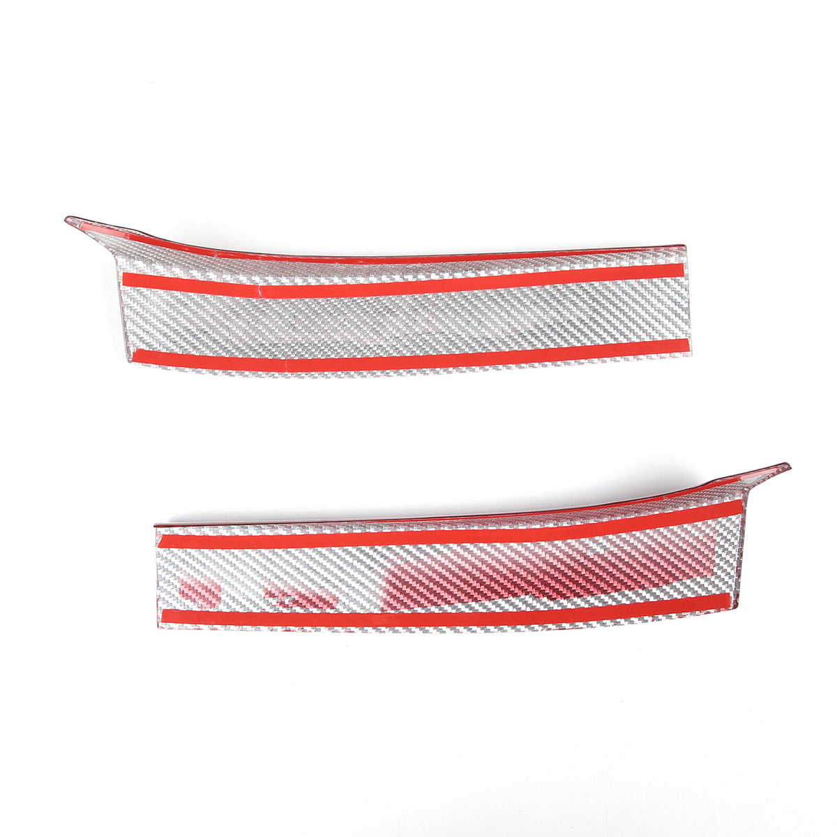 Red Real Carbon fiber Interior Door Panel trim Cover Frame For Corvette C8 20-26 14