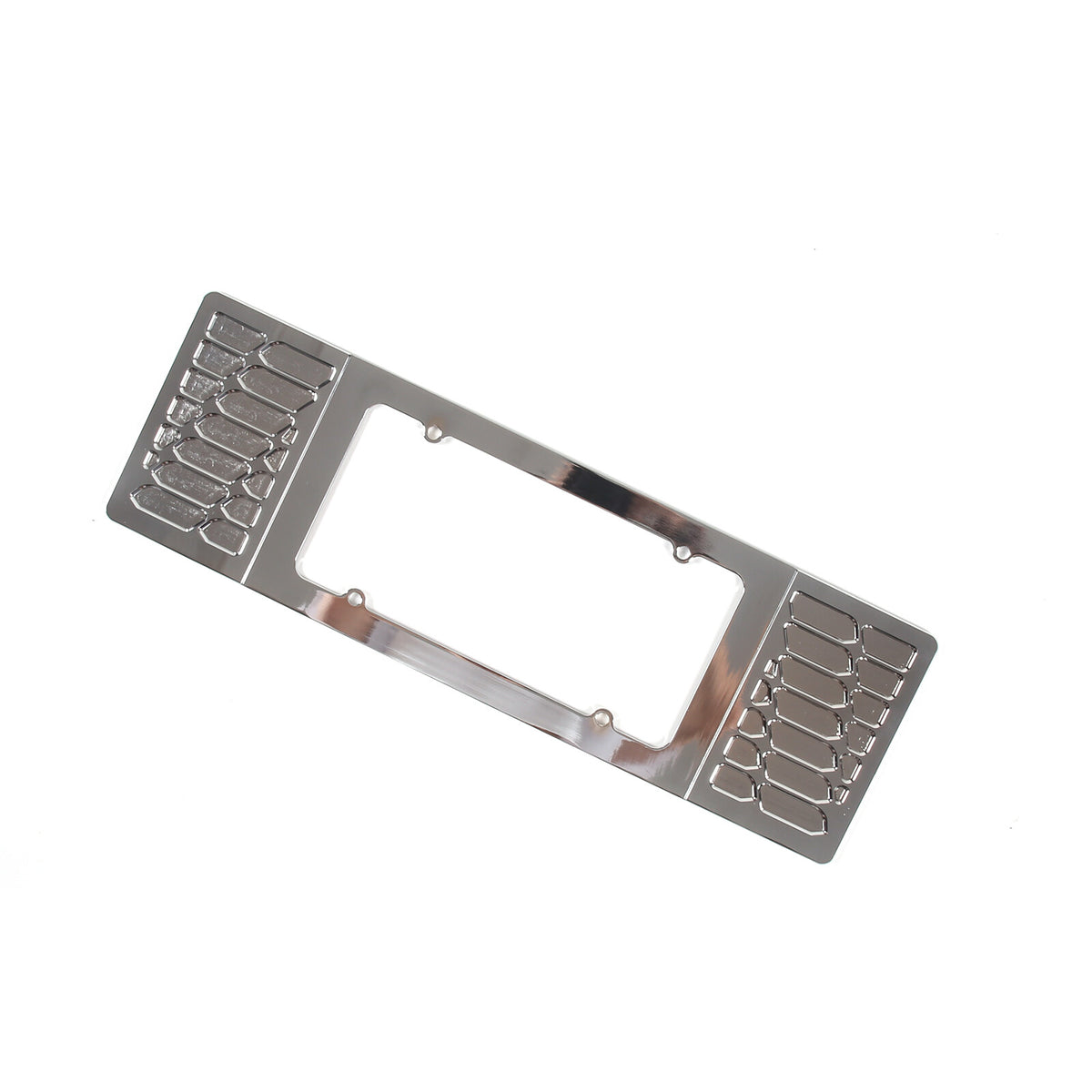 Silver Aluminum alloy Rear License Plate Frame Trim For Corvette C6 2005-13 13