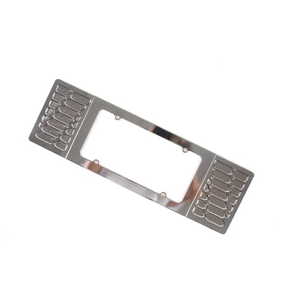 Silver Aluminum alloy Rear License Plate Frame Trim For Corvette C6 2005-13 13