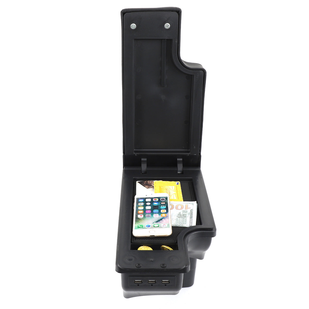 Center Console Armrest Storage Box Black Central Container For Nissan Juke 10-19 15