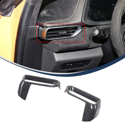 Real Carbon Fiber Center Console Side Air Vent Outlet Trim For Lotus Emira 23-25 4
