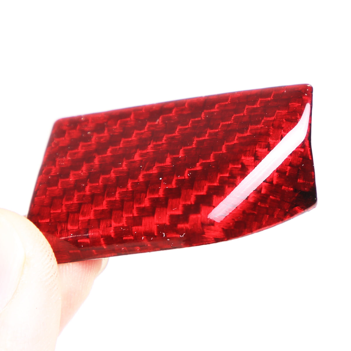 Red Carbon fiber AC Center Console Switch Button Trim For Jaguar F-Type 2013-24 11
