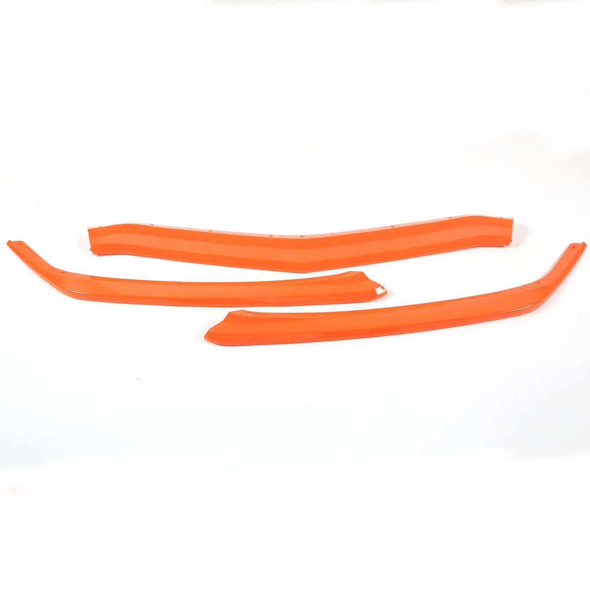 Orange Front Bumper Lip Spoiler For Corvette C8 2020-2025 12