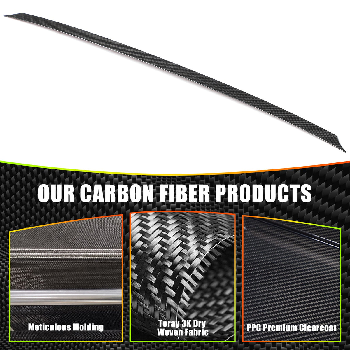 Real Carbon Fiber Tailgate Trim For Alfa Romeo Giulia 952 2017-2020 7