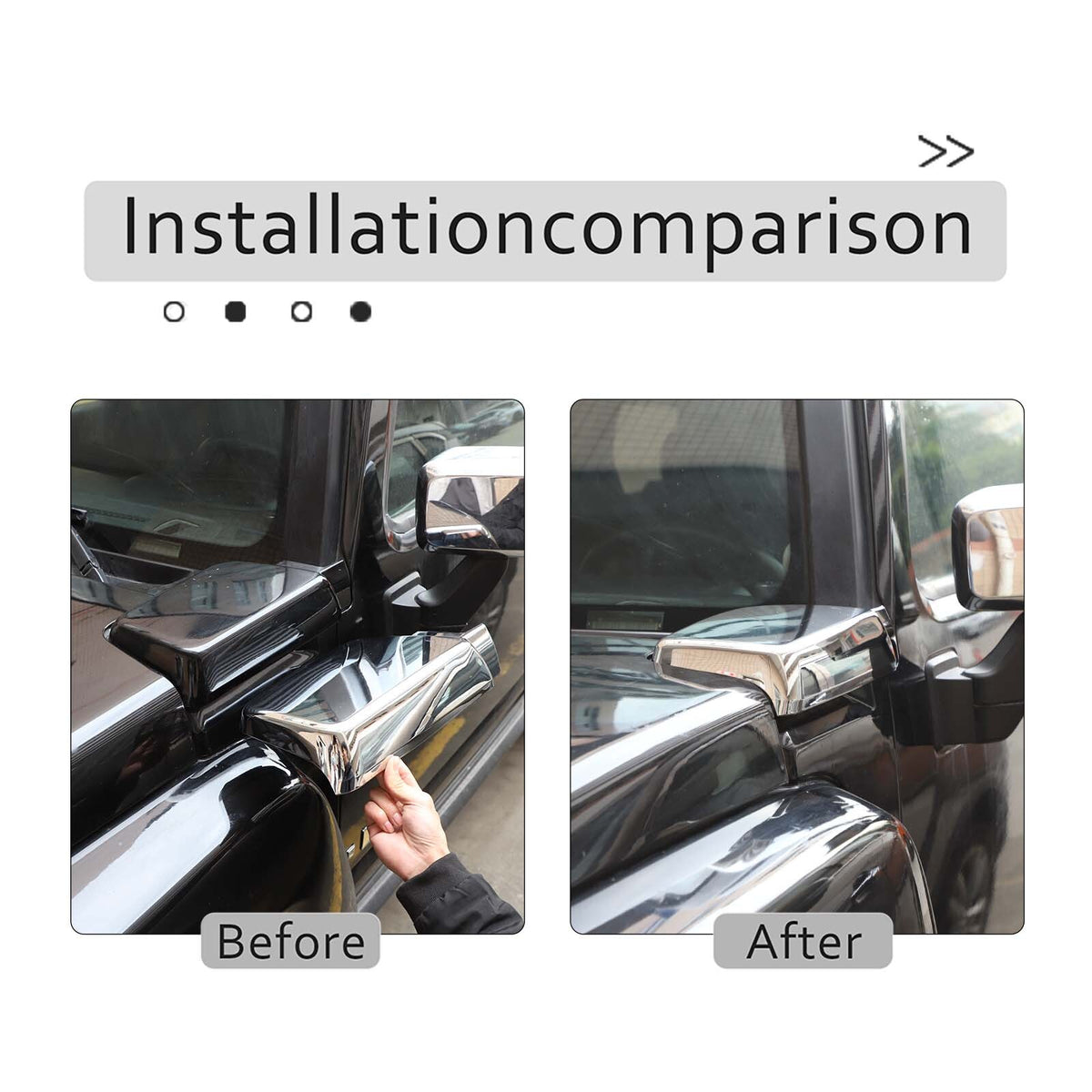 ABS Chrome Hood Side Trim Cover Scratch Resistant Trim For Hummer H3 2005-2009 2