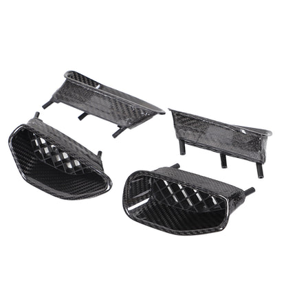 Real Dry Carbon Fiber Side Air Outlet Fender Trim For Corvette C6 ZR1 2009-2013 17