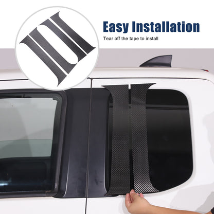 Carbon Fiber Center Door Pillar Post Trim Cover For Nissan Frontier D41 2024+ 18