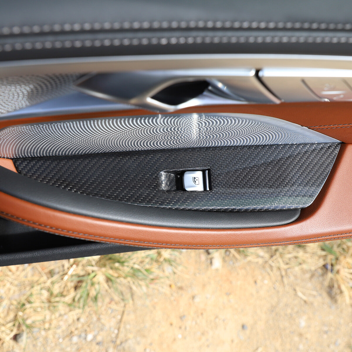 Carbon Fiber Window Lift Trim Cover For BMW 8 Series G14 G15 840i M850 2019-2022 9