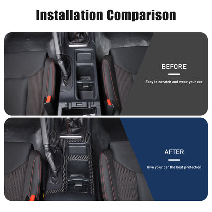 Real Carbon Fiber Console Gear Shift Panel For Subaru WRX STI VB S4 MT 2022 2024 9