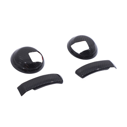 Real Carbon Fiber Interior Door Handle Trim For Fiat 500 Abarth 595 695 2010+ 12