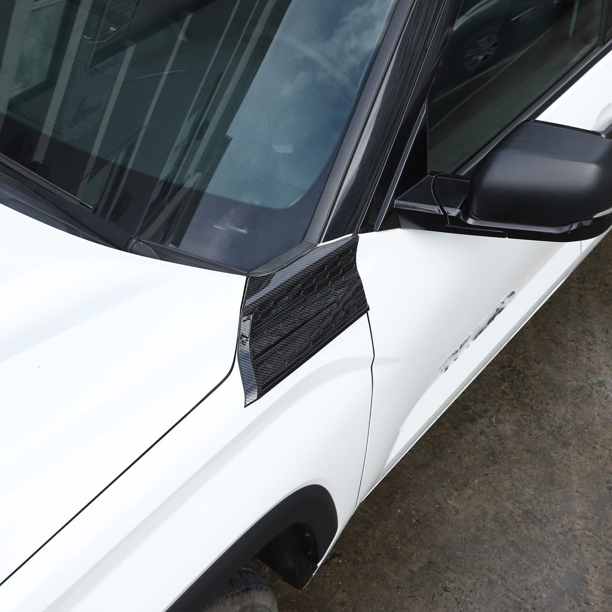 Carbon Fiber Style Fender Upper Decor Cover Trim For Toyota Tundra 2022+ 16