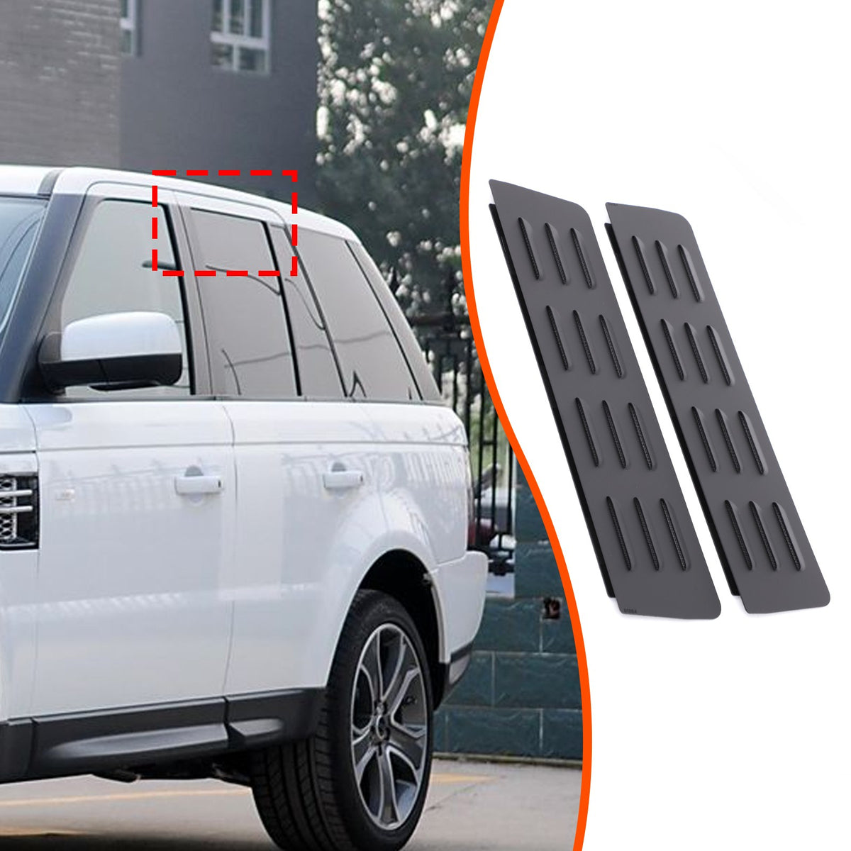 Rear Door Window Louver Air Vent Panel Trim For LR Range Rover Sport L320 05-13 13