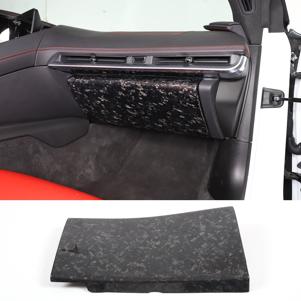 Forged Real Carbon Fiber Full Interior Set Cover Trim Kit For Corvette C8 20-25 - Variants 1-5 45