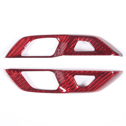 Red Real Carbon Fiber Interior Full Decor Cover Trim Kit for Corvette C8 2020-25 - Variants 1-5 28