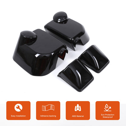 Glossy Piano Black ABS Side Mirror Cover Trim For Toyota FJ Cruiser 2007-2021 9