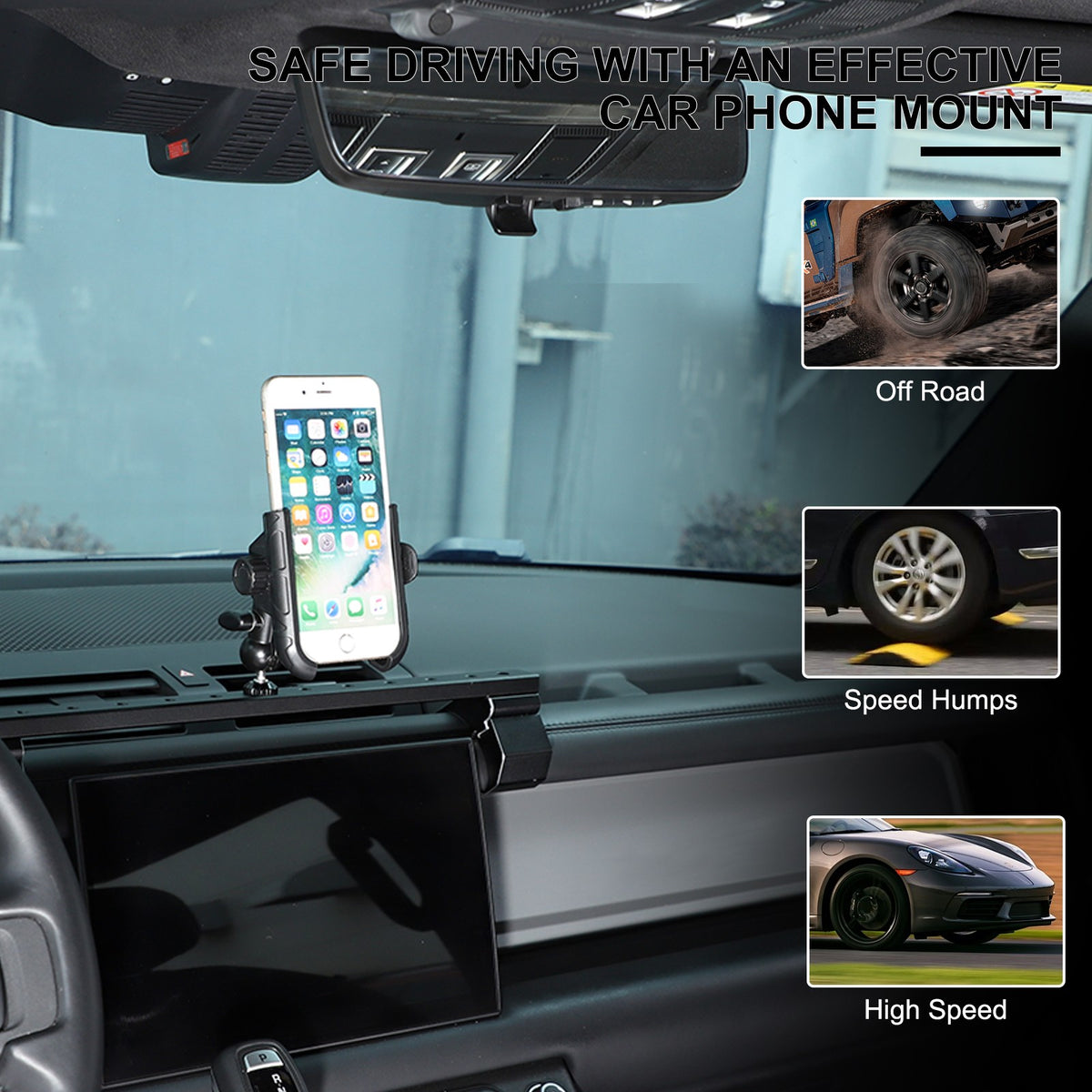 Multi-Functional Center Phone Holder Bracket For Land Rover Defender L663 20-23 6