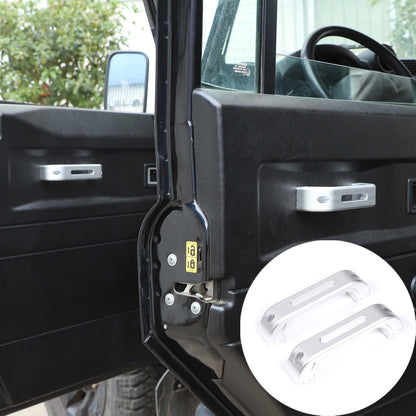 Silver Hollow Inner Door Handle Grab Handle Trim For Land Rover Defender 2004-18 12