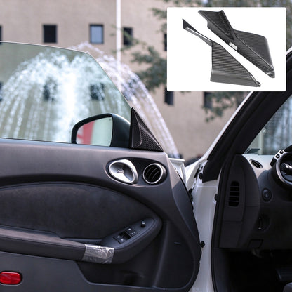 Matte Real Carbon Fiber Front Inner A-Pillar Trim For Nissan 370Z Z34 2009-2020 14